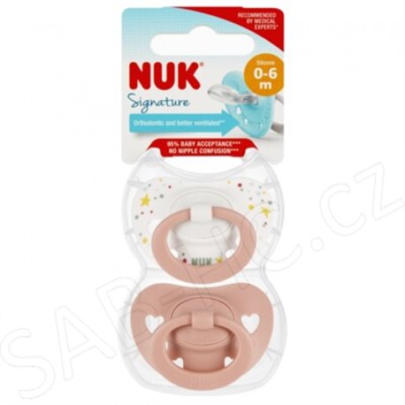 Nuk dudlík Signature 0-6m Ortodontic 2ks S1 V1 EU/DE