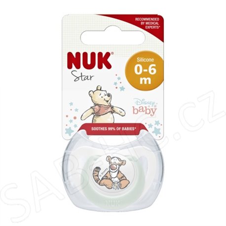 Nuk dudlík STAR Disney POOH 0-6m Silikon SI1 EU/DE