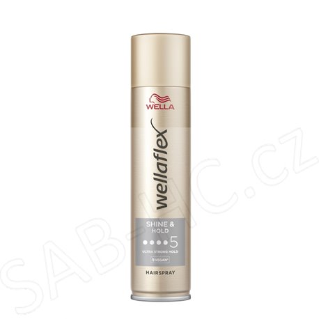 Wellaflex lak na vlasy 5 Shine Hold 250ml