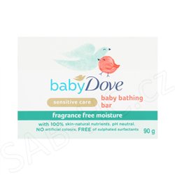 Dove Baby mýdlo 90g sensitive fragnance free moisture