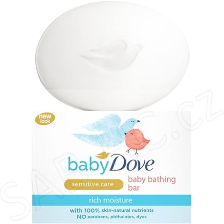 Dove Baby mýdlo 90g sensitive rich moisture modré