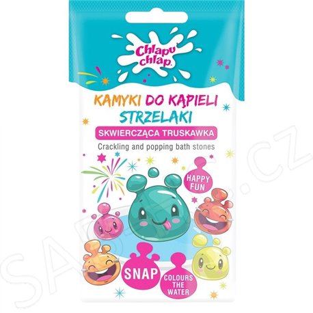 Bouchačky práskající prášek do koupele 30g modré