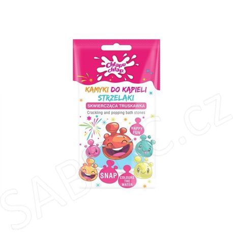 Bouchačky práskající prášek do koupele 30g růžové