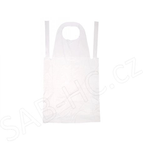 Zástěra jednorázová 81x125cm /50ks 10mic HDPE