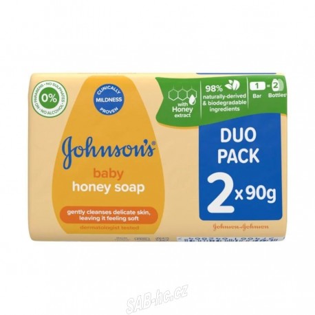Johnsons baby mýdlo med 2x90g dětské