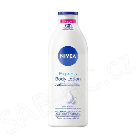 Nivea tělové mléko 400ml Express normale 72h