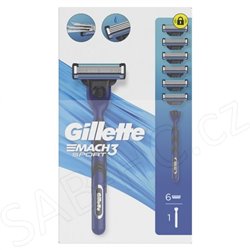 Gillette MACH 3 strojek + 6x hlavice