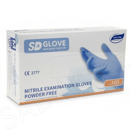 Rukavice nitril XL 100ks jednor&nbsp;zov‚ bezpudr SDGlove vel.10