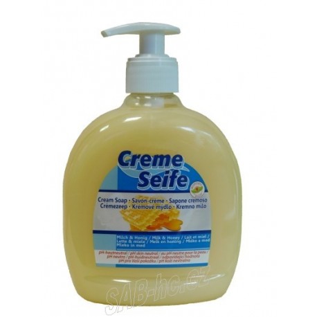 Krémové teké mýdlo 500ml med-mandle Reinex