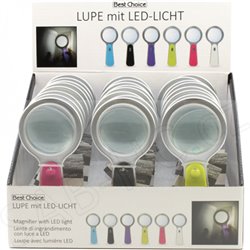 Lupa s LED světlem 15cm