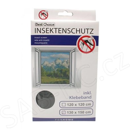 Sít okenní proti hmyzu 150x130cm černá Best Choice