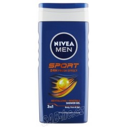 Nivea sprchový gel 3v1 Sport men 250ml Fresh effect
