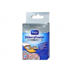 Náplast 10ks Silberpflaster stříbrné Figo voděodolné