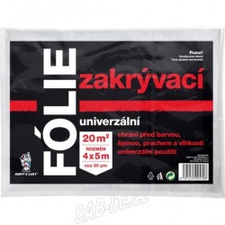 Fólie zakrývací 20m2 4x5m 30mic