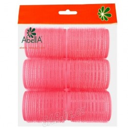 Natáčky suchý zip 4,4cm 6ks růžové Abella