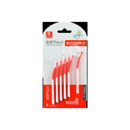 Soft Dent mezizubní 0.5 S zahnuté Butterfly