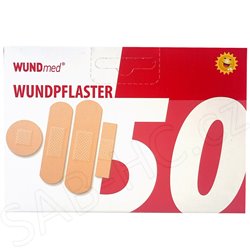 Náplast 50ks 4velikosti voděodolné