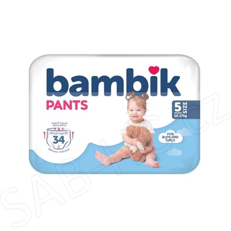 Pleny Bambik Pands 5 12-17kg 34ks